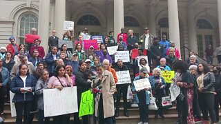 The Rally for Erick Tavria #ericktavira hosted by @NYCAIC #haltsolitary City Hall Steps 10/25/22