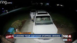 Locked doors deter thieves