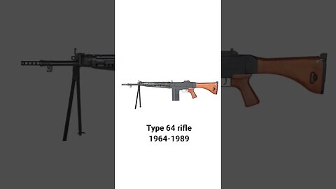 Evolution of Japan rifles #rifle #military #japan #shorts