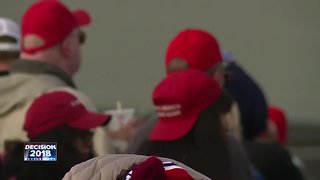 People gather for President Trump appearance in Wisconsin