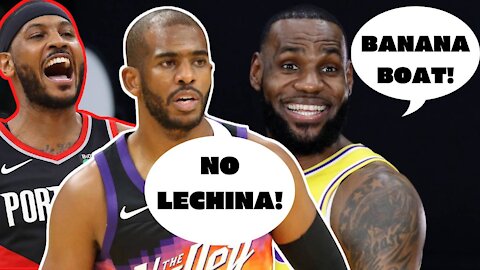 LEBRON JAMES trying to put together the BANANA BOAT?! Chris Paul & Carmelo Anthony Lakers Rumor?