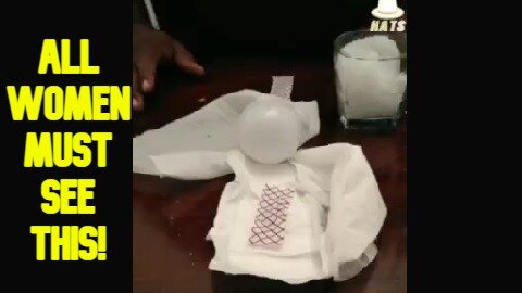 Man Turns on Lightbulb With Wet Graphene Tampon (Sanitary Napkin)! All Women Must See This!