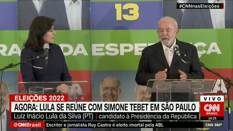 Lula para Tebet: Vou precisar de você emocionante fala de Simone Tebet @SHORTS CNN