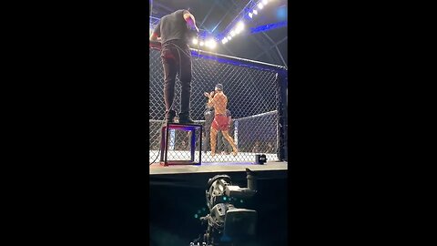 Jorge Masvidal checks out the cage for tonights UFC 251 Kamaru Usman vs Jorge Masvidal in Abu Dhabi