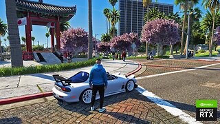 [4K] GTA V with New Ultra Realistic Ray Tracing Mod | Driving in Photorealistic City