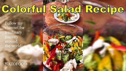 Colorful Salad Recipe: Taste the Rainbow | رسپی سالاد رنگین