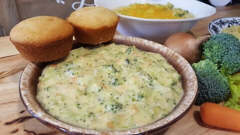 One Pot Broccoli Cheddar Soup - The Hillbilly Kitchen