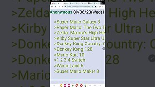 Nintendo direct leak