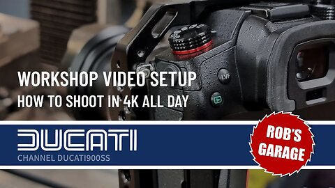 4K-All-Day Overhead Workshop Camera Setup - Rob's Garage