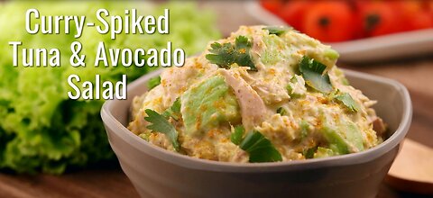 Curry Spiked Tuna and Avocado Salad #FOOD