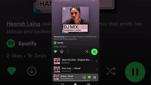 Chuffed to see "Ibuleve" on Hannah Laing's Spotify DJ mix! #Spotify #HardHouse #DJMix