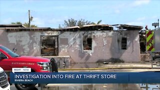 Thrift store devastated by fire in Riviera Beach