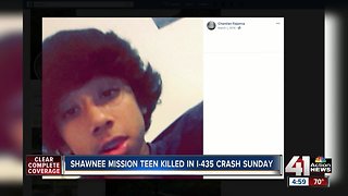 Shawnee Mission teen killed in I-435 crash Sunday