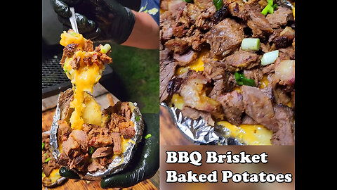 Loaded Bbq Brisket Baked Potatoes 🥙 cocking food videos