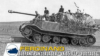 Rare Ferdinand - Elefant Panzerjager - VK 45.01 p WW2 Footage.