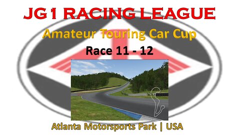 Race 11 - 12 | JG1 Racing League | Amateur Touring Car Cup | Atlanta Motorsports Park | USA