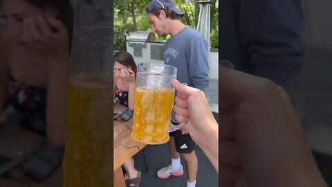 Fake beer prank