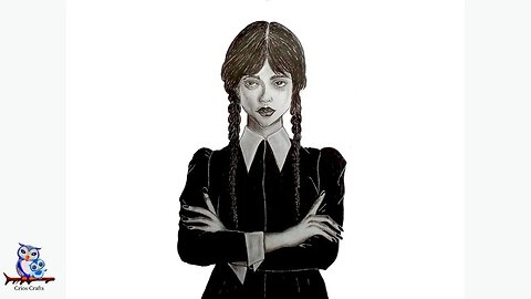 How to Draw Wednesday Addams Sketch - Season 2