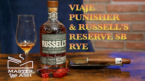 Viaje Skull & Bones WLP Punisher Cigar & Russell's Reserve Single Barrel Rye Whiskey Pairing