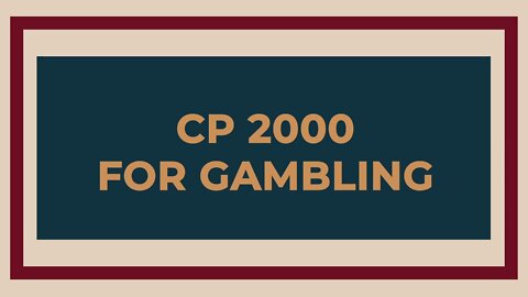 CP2000 For Gambling - How To Easily Fix It For Many Cases
