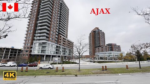 Walking in Downtown Ajax Ontario Canada | 4K Canada travel life vlog 4K