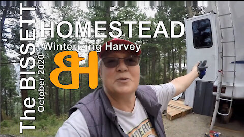 Winterizing Harvey the RV on The Bissett Homestead