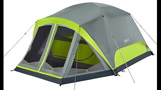 Coleman Camping Tent Skydome 4 Person with Screen Room