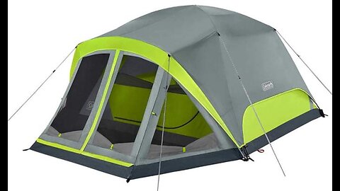 Coleman Camping Tent Skydome 4 Person with Screen Room