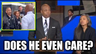 NYC Eric Adams Confronted By Fired Workers! He Gave Exemption To Athletes & Entertainers...