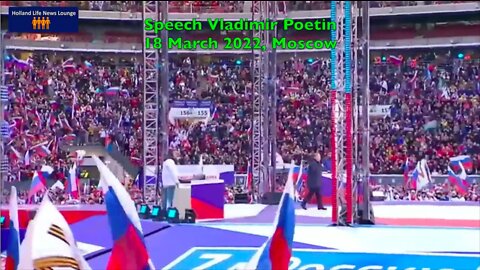 Full Version Speech President Putin in Moscow/Luzhniki 18.03.2022【英語の自動翻訳付き】