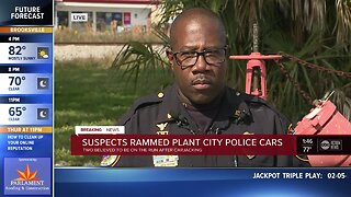Suspects rammed Plant City police cars