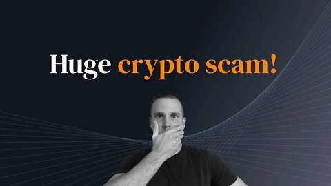 Huge crypto scam! #cryptocurrency #bitcoin #ethereum #solana #shib