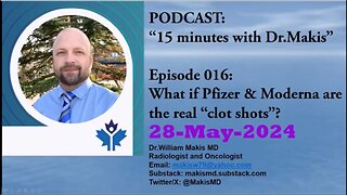 15 minutes with Dr.Makis Ep 016 What if Pfizer & Moderna are the real clot shots 28-May-2024