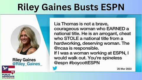 Audience laughs at leftist heckler, Swimmer Riley Gaines Busts ESPN #sports #bones #espn