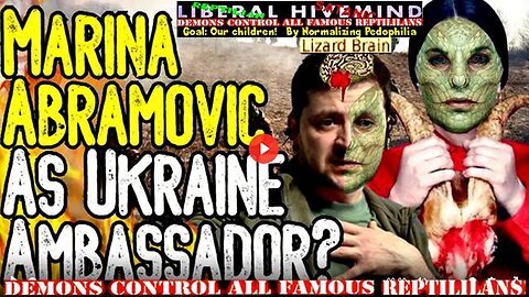 Satanist Marina Abramovic As Ukraine Ambassador! Zelensky Wants Spirit Cooker Building Schools!