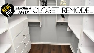 CLOSET Remodel // Surprising The Parents With A New Closet // Small closet Ideas