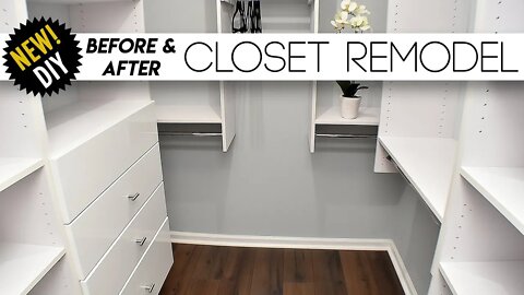 CLOSET Remodel // Surprising The Parents With A New Closet // Small closet Ideas
