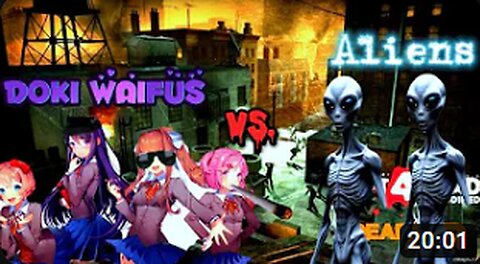 Doki Doki Waifus & Aliens INTENSE battle