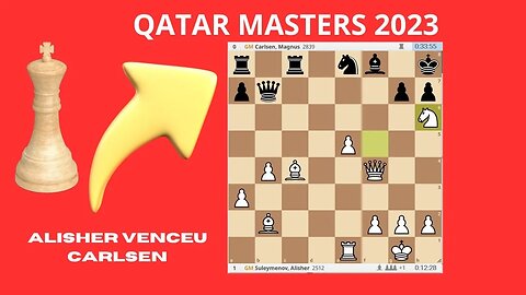 QATAR MASTERS 2003 SULEYMENOV ALISHER VENCEU MAGNUS CARLSEN ROUND 2 - XADREZ COM MUSICA