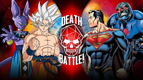 MUI Goku & Beerus vs. Superman & Darkseid | Death Battle