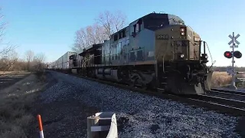 CSX I137 Intermodal Train from Creston, Ohio December 15, 2023