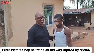 Peter visit the boy he found on his way injured by friend.