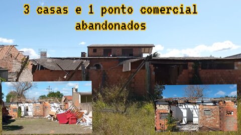 3 casas e 1 ponto comercial abandonados no litoral/RS