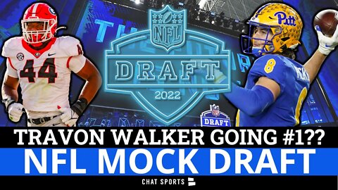 2022 NFL Mock Draft:1st Round Projections If Travon Walker Goes #1 & Kyle Hamilton Slides