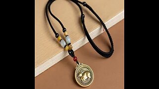 12 CHINESE ZODIAC BLESSING WEALTH FORTUNE NECKLACE PENDANT