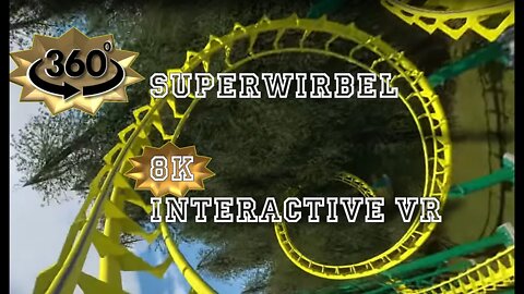 Superwirbel Achterbahn [NoLimits2] [8K] [VR-Look-around 3D]
