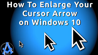 HOW TO ENLARGE YOUR CURSOR ARROW FOR MOUSE ON WINDOWS 10