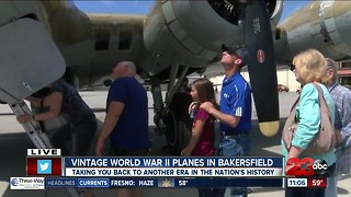 Vintage World War II planes in Bakersfield