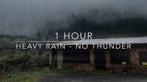 Heavy Rain No Thunder - Heavy Rain Without Thunder - Rain Sounds For Sleep