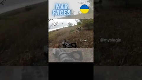 Eastern Ukraine, a Ukrainian ATGM team targets a Russian vehicle with an AT-4 Spigot #shorts